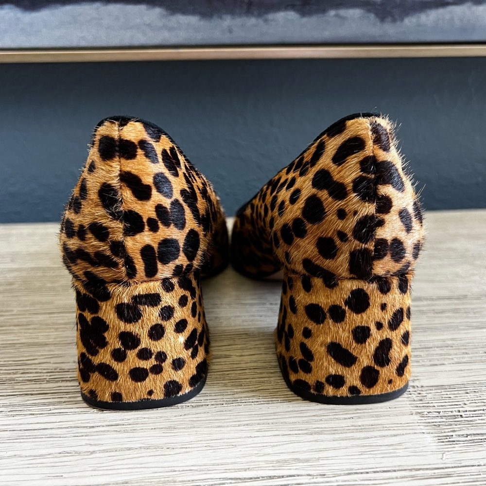 J. Crew Leopard Print Block Heels - Picture 4 of 7